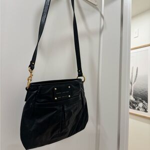 Marc Jacobs Black and Gold Hardware Shoulder Bag